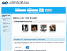 Tablet Screenshot of jacksonvillehighschool.net